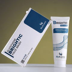 Brightic Glutathione Face Wash by BioLotric – Skin Whitening & Anti-Acne & Cleanser for Glowing Skin - Biolotric