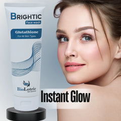 Buy3 Get 1 Free Brightic Glutathione Face Wash – Skin Whitening & Anti-Acne & Cleanser for Glowing Skin - Biolotric