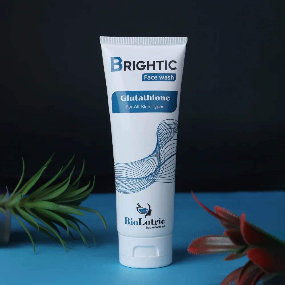 Buy3 Get 1 Free Brightic Glutathione Face Wash – Skin Whitening & Anti-Acne & Cleanser for Glowing Skin - Biolotric