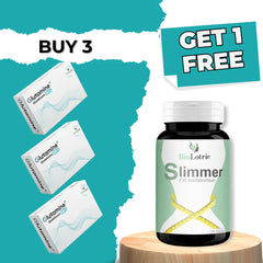 Buy 3 Get 1 Free Glutamine Skin Whitening & Weight Management Deal - Biolotric